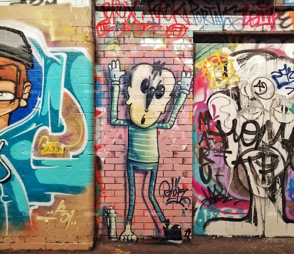 Graffiti in Leake Street London