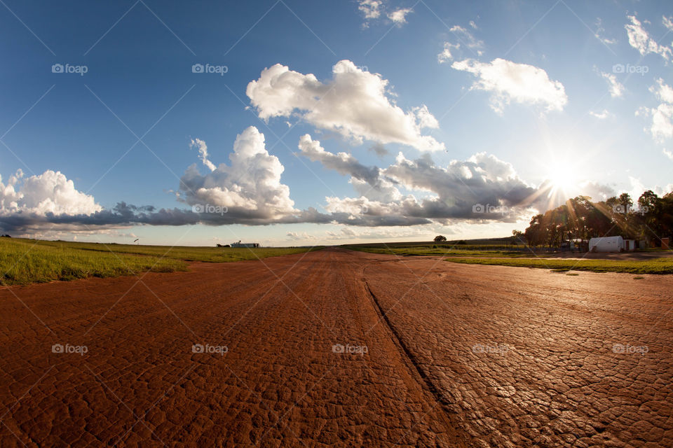 dirt runway