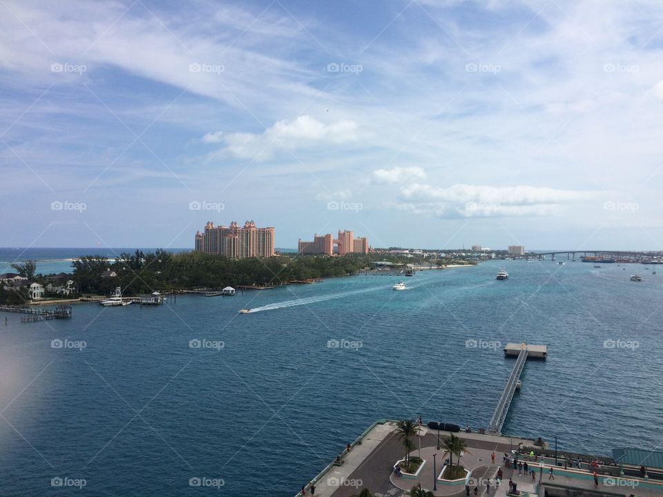 View of Atlantis from Carnival Cruise ship