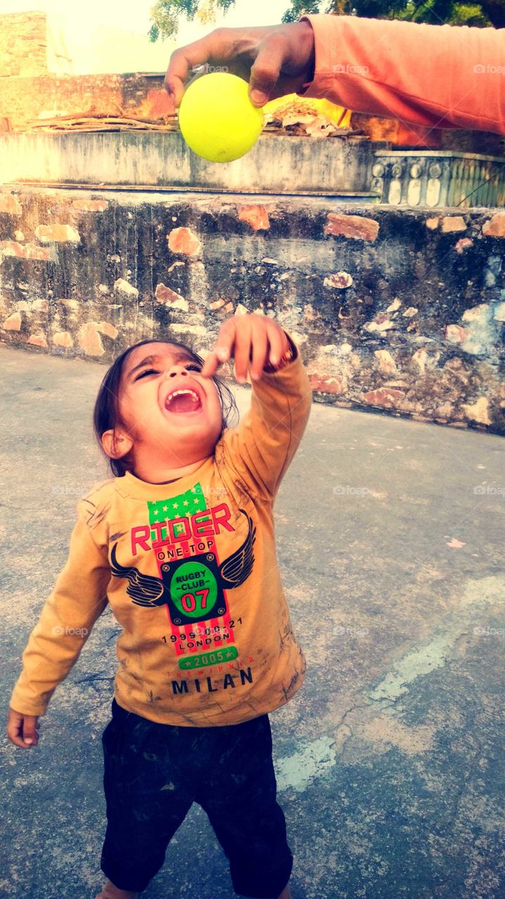 The boy is crying for speaking