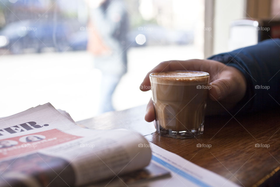 Coffee and newspaper