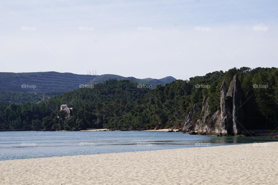 Magnificent beach in Setúbal Portugal.