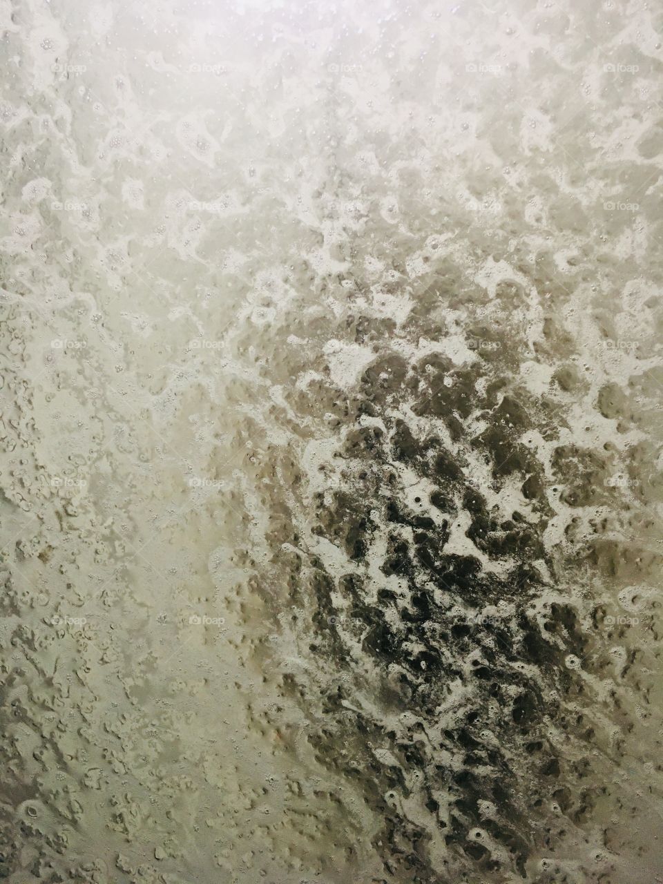 Water and soap through a window