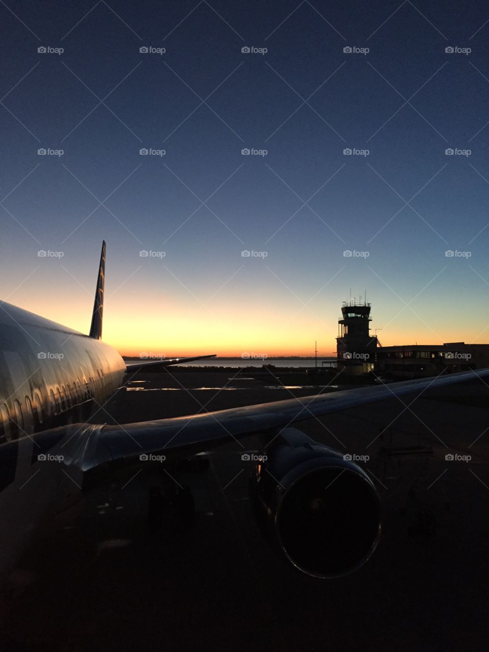 Airport sunrise. Florida