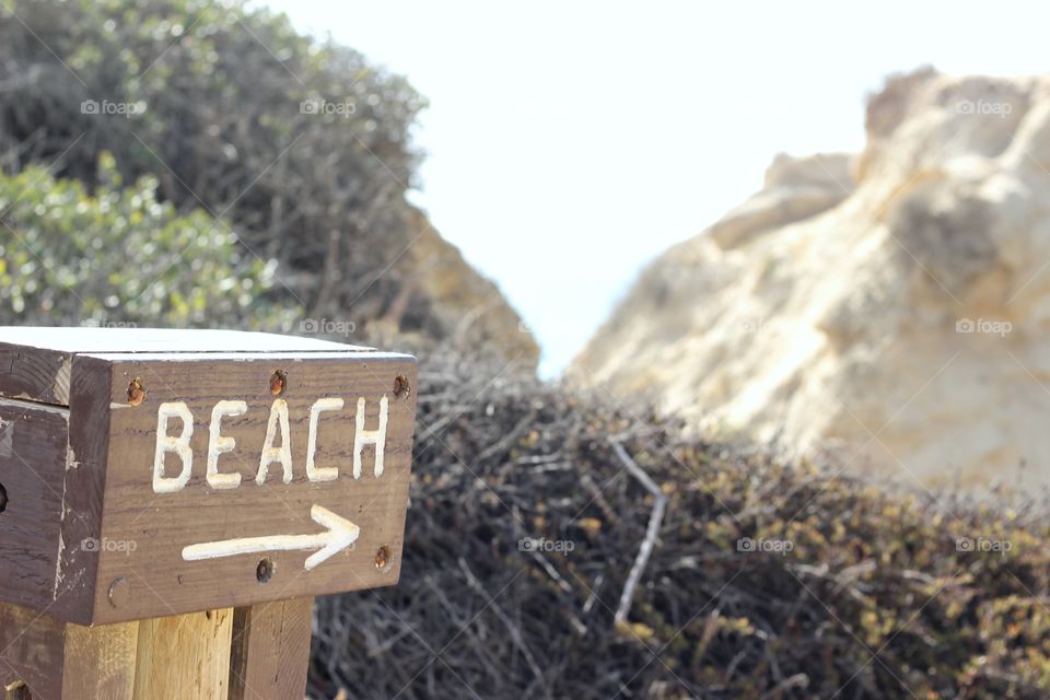 The Beach...This Way. Torrey Pines. La Jolla / San Diego