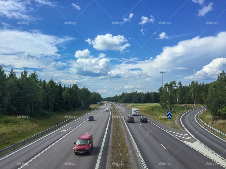 Highway E4 in Sweden