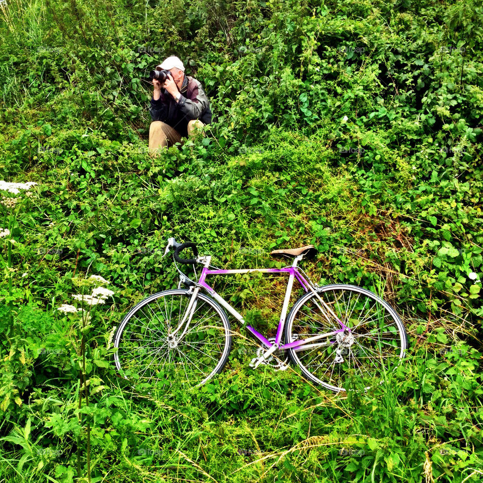 green bike man the netherlands by photosteron