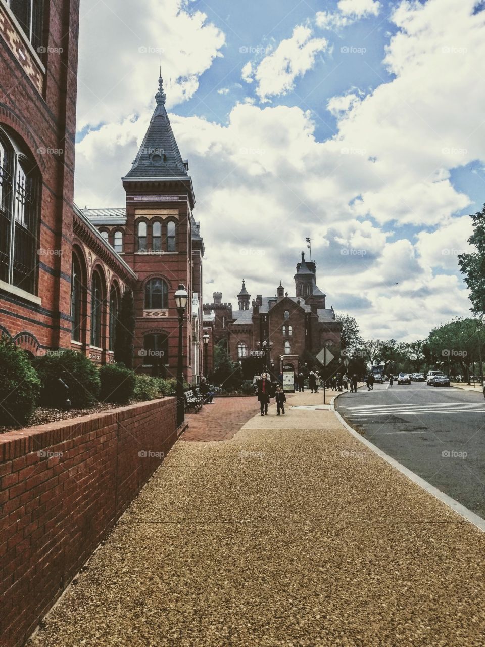 Sidewalk building city DC
