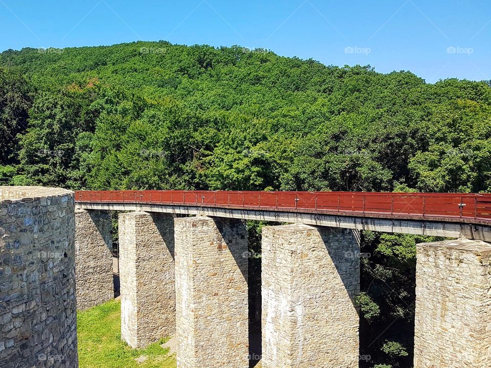 historical wooden bridge