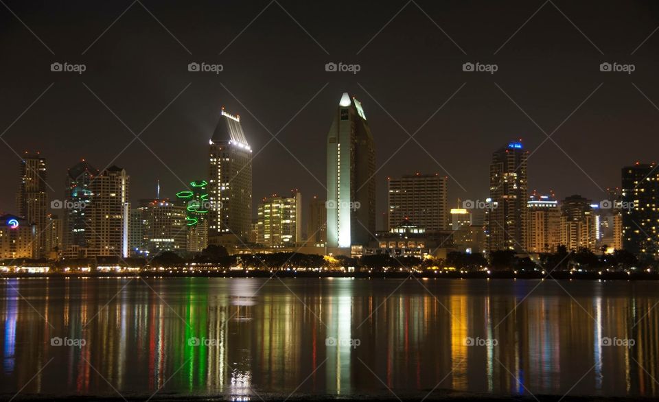 San Diego Shining amongst the Night Sky 