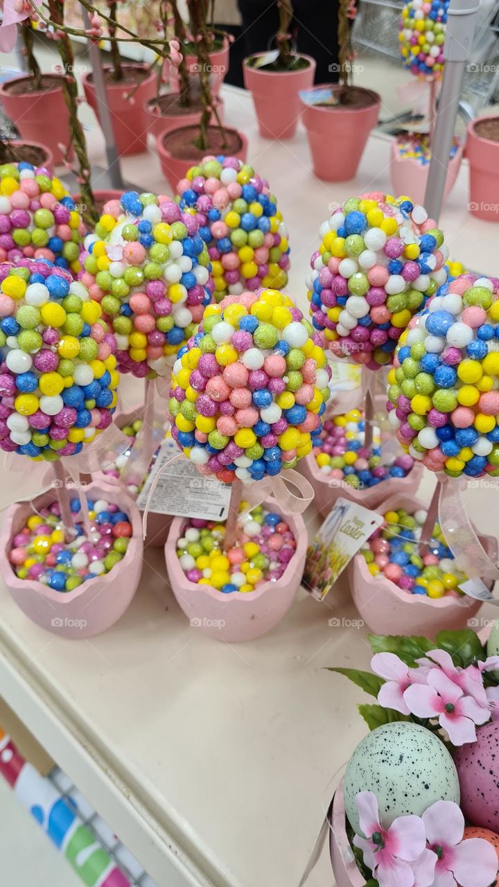 Candy home decoration easter eggs