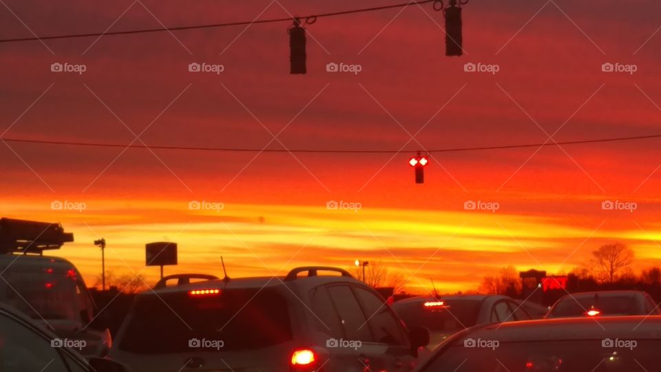 Car, Vehicle, Transportation System, Road, Sunset