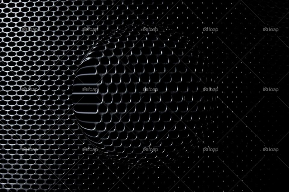 Circle - black metal 