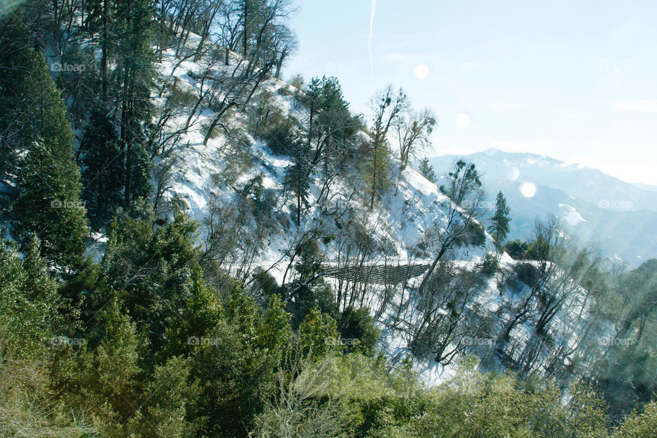 Winter mountain landscape 