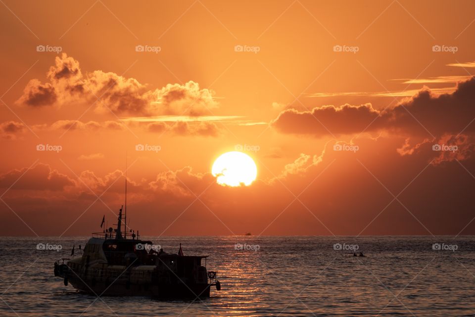 Beautiful sunset on the beautiful island ... Koh Lipe Thailand