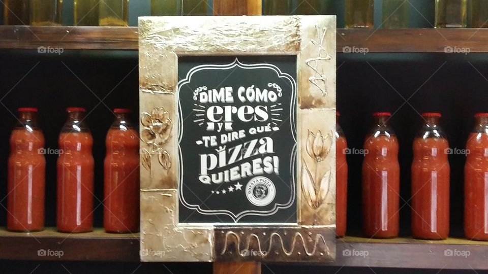 Tell me how you and tell you want pizza