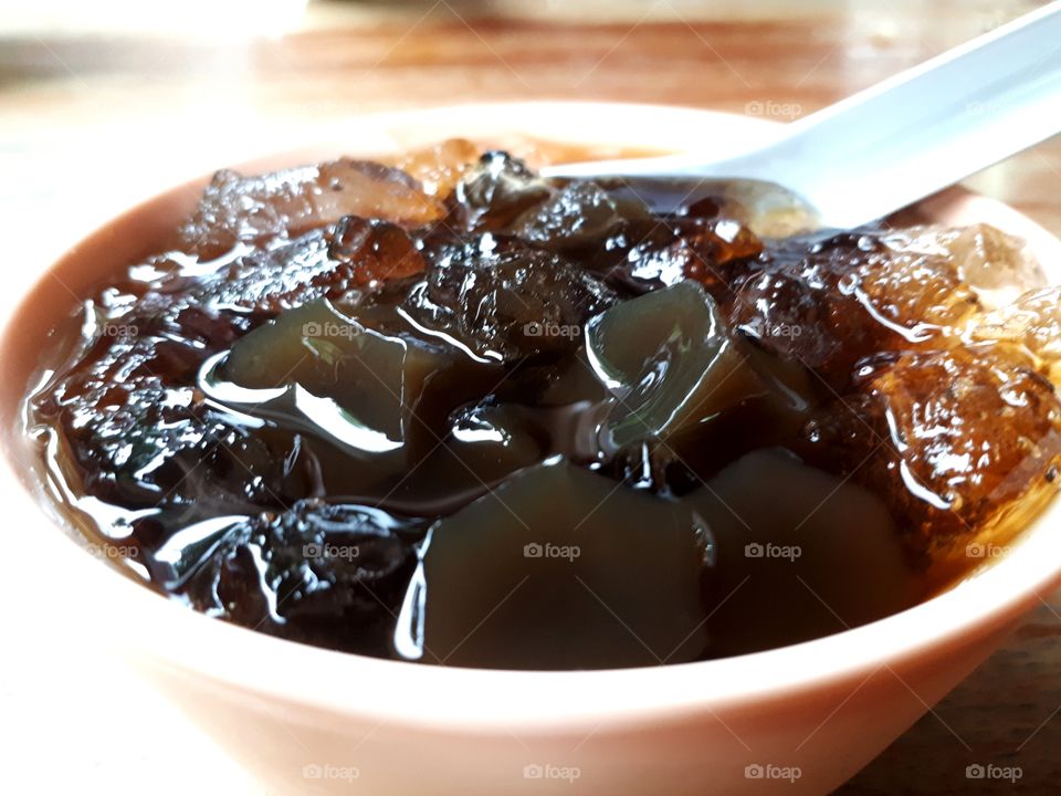 Grass jelly desert