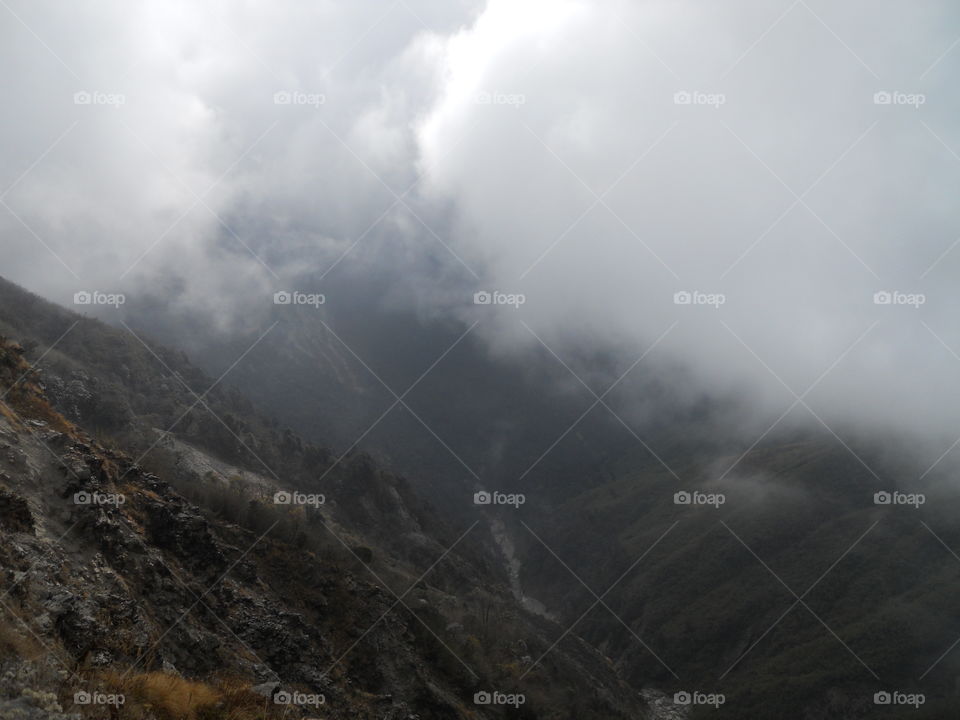 Misty Morning - Rocky Terrain