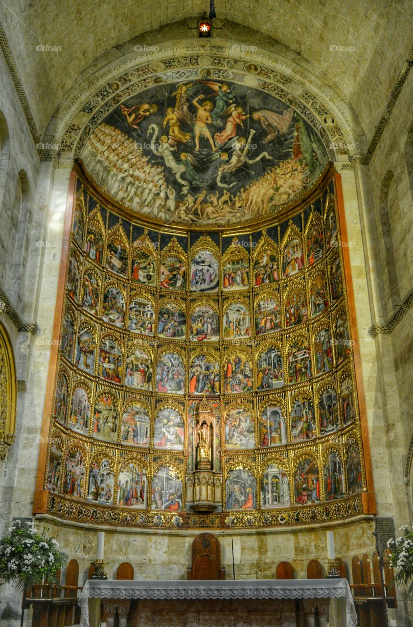 Old Cathedral altarpiece. Old Cathedral altarpiece, Salamanca