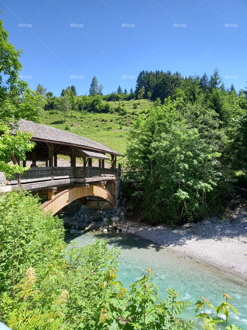 Bridge Over a Bavarian River