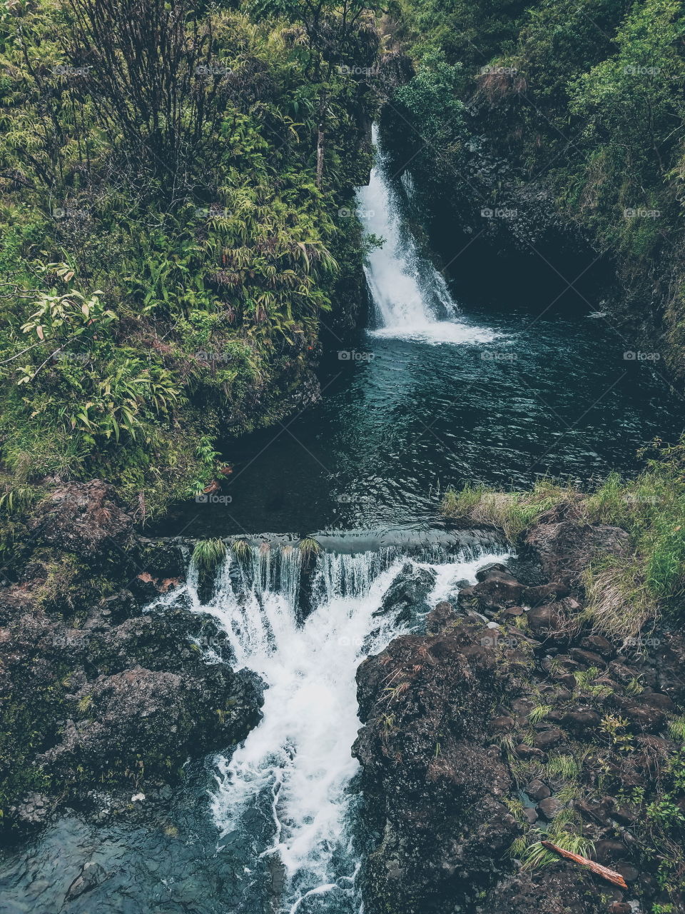 Small waterfalls in Hawaii