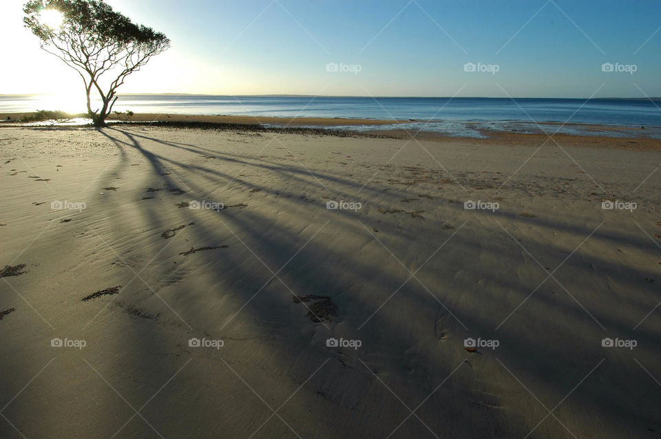 beach sunset water lake by FrankTheDog