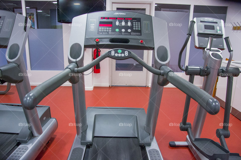 Treadmill at gum in a hotel in Denmark.