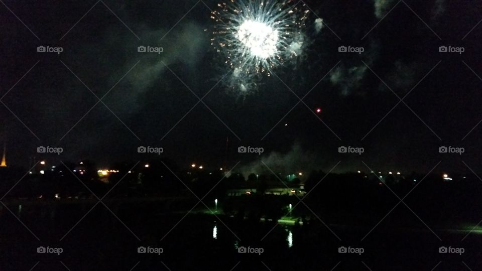 Wichita Riverfest fireworks.
