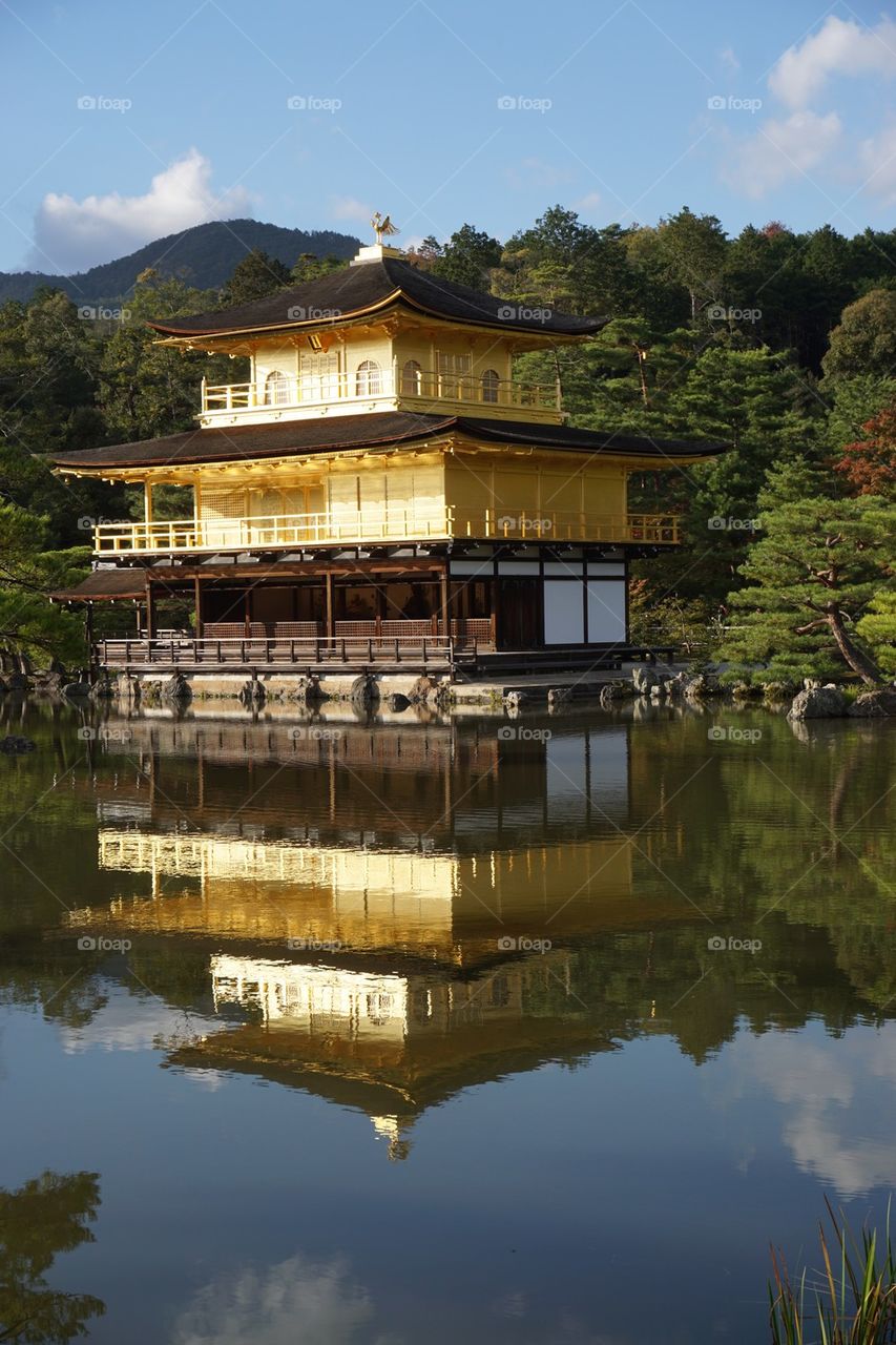Golden pavilion in Kyoto