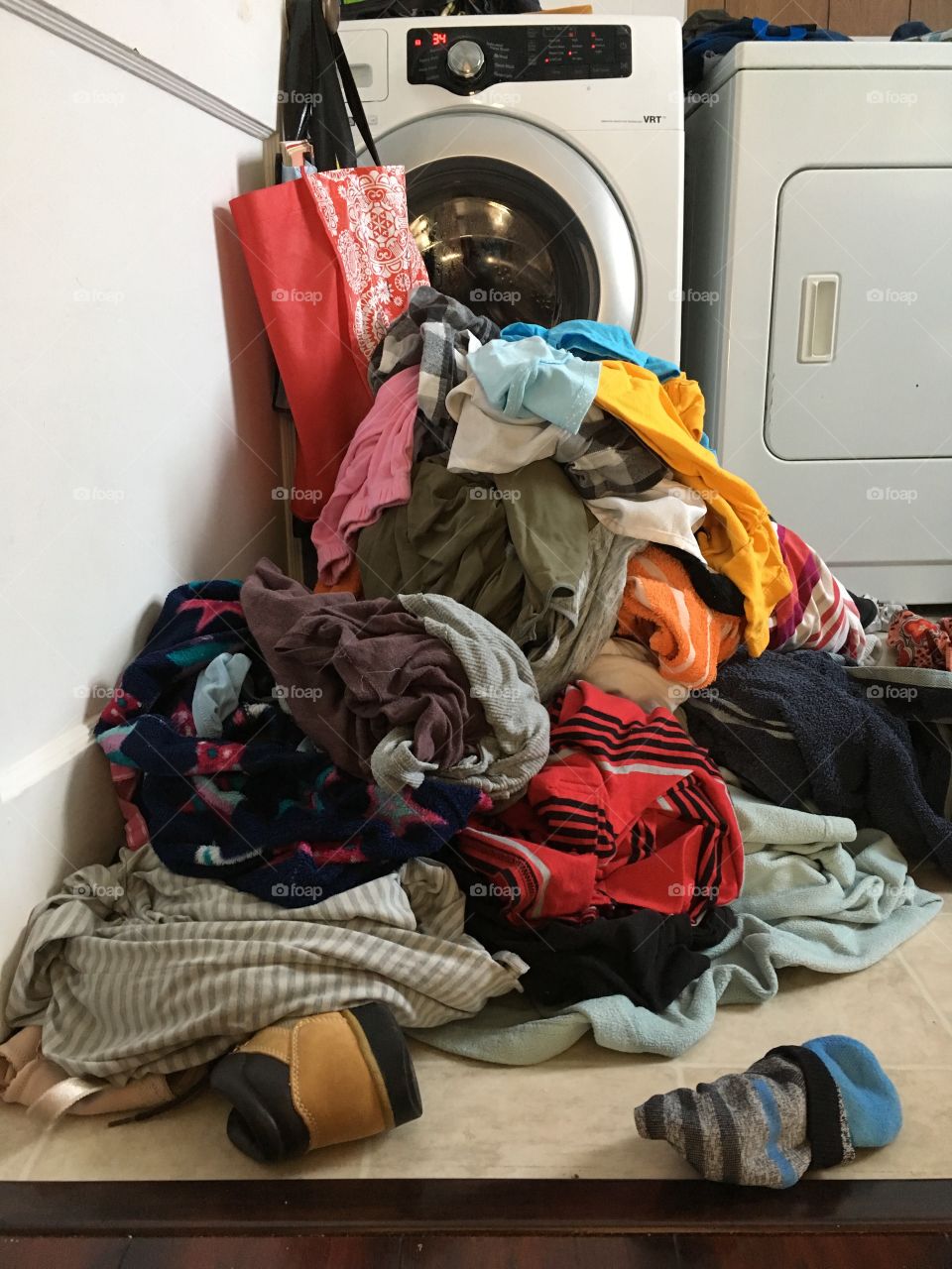 A pile of laundry 