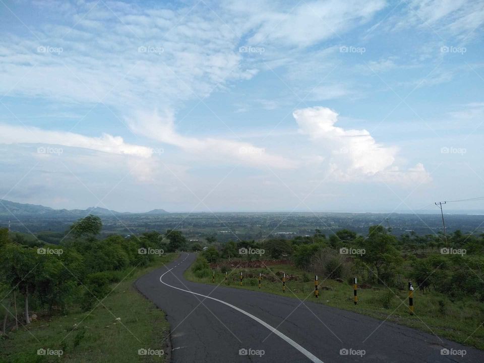 Beautiful Cloud, Before Entering Mbay City, Nagekeo District, Flores Island, Indonesia