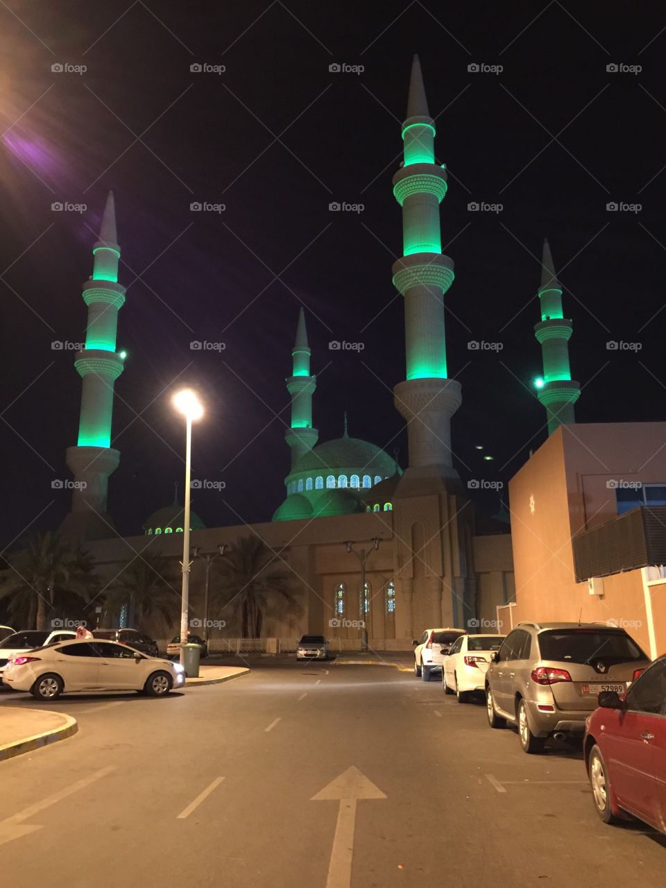 Mosque downtown near Abu Dhabi