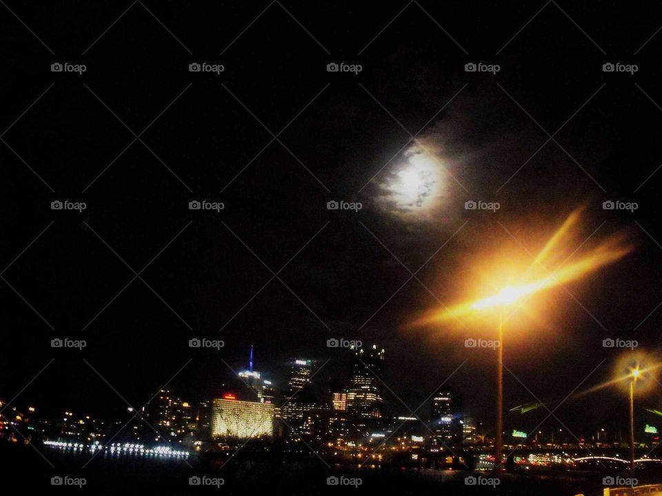 Full Moon over Pittsburgh