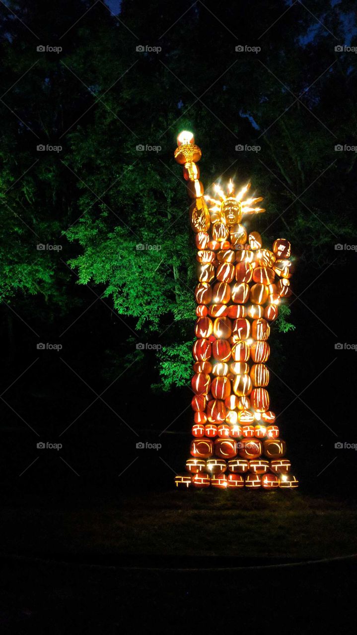 Statue of Liberty, Pumpkin Blaze, Van Courtland Manor, Sleepy Hollow