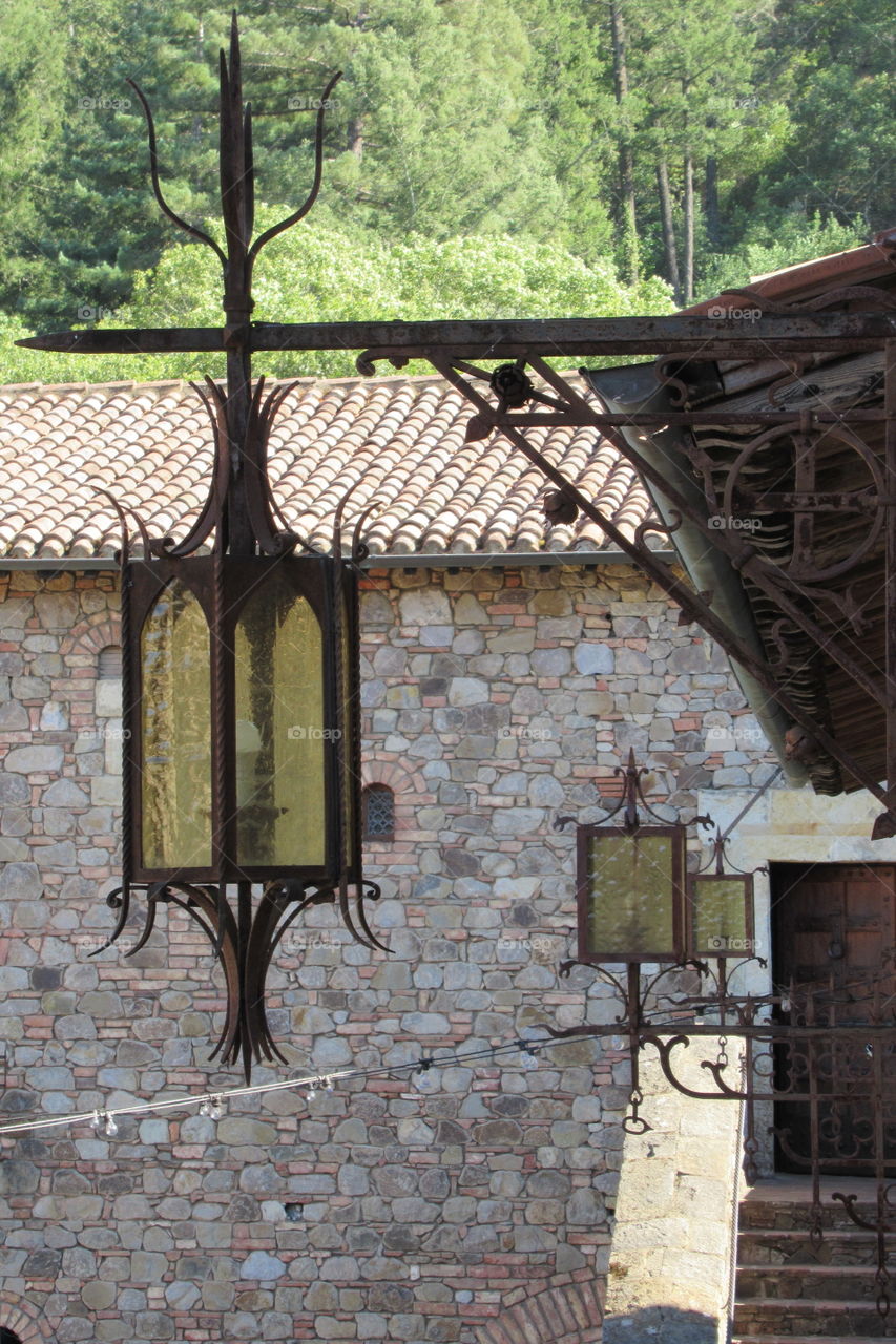 Lanterns at Castillo de Amorosa