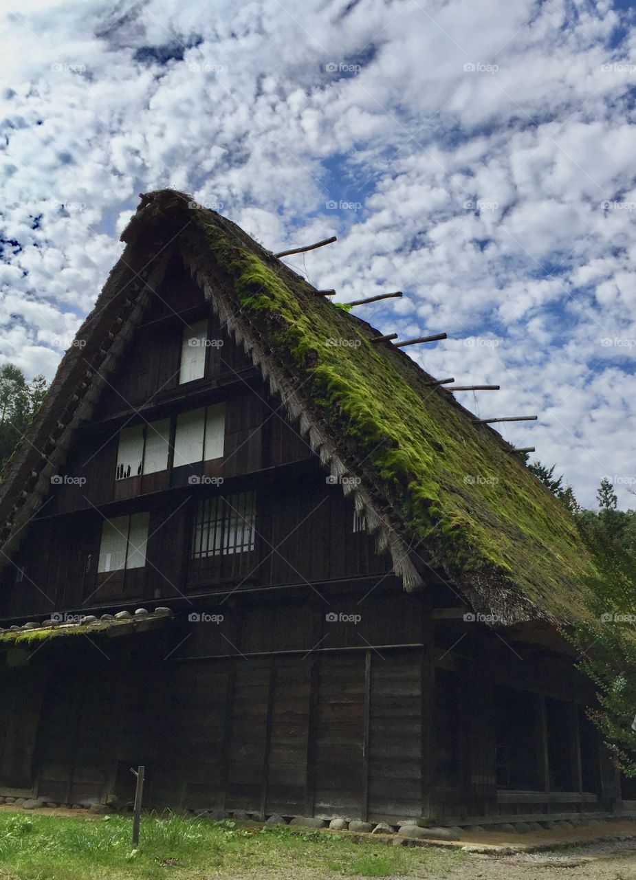 old Japanese  country house
