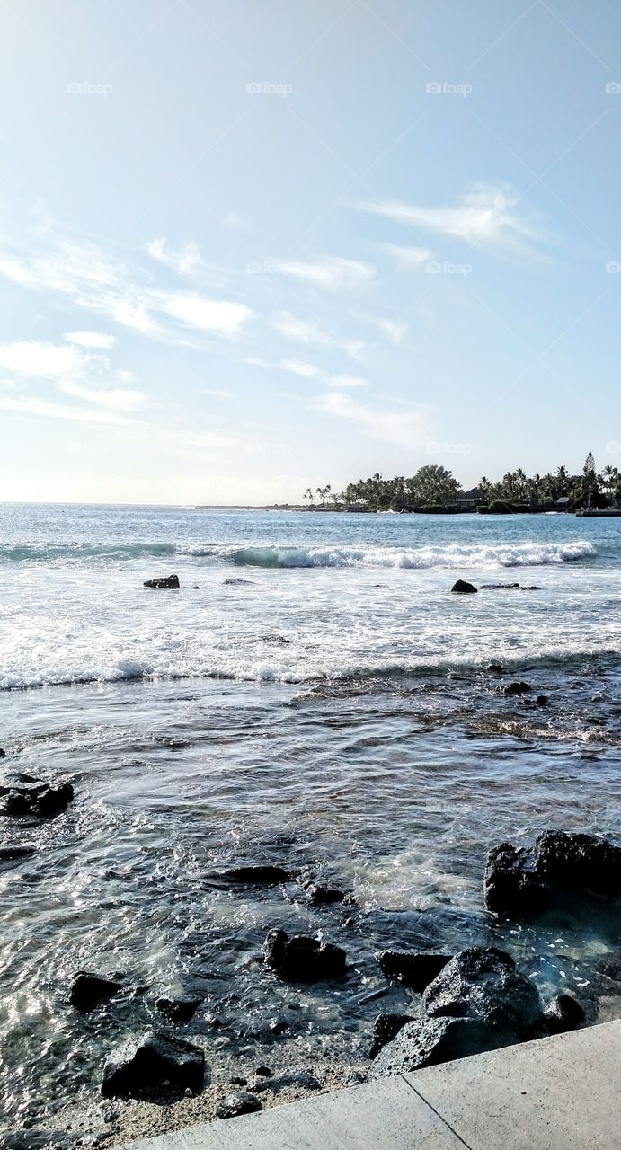 Hawaiian beaches.  Big Island of Hawaii.