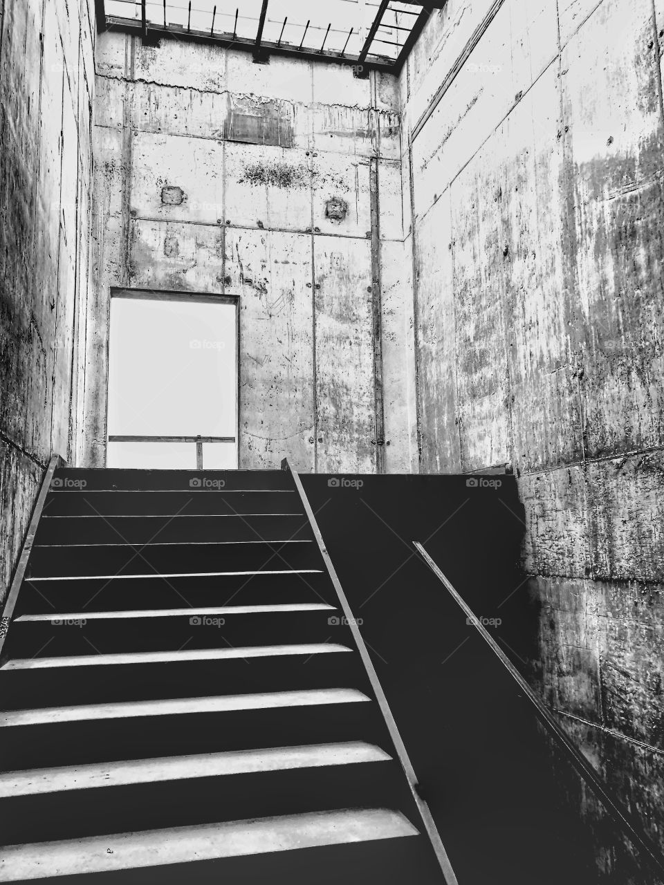 Stairwell at courthouse project in Edinburg Texas 