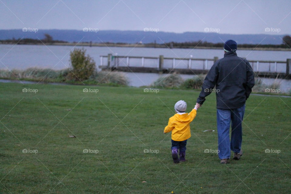 walking with daddy
