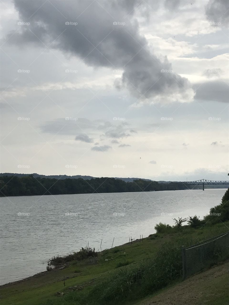 Ohio river from Chesapeake’s view 