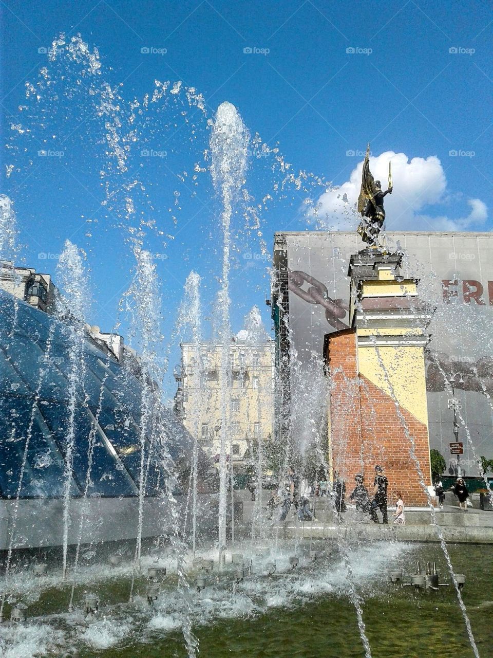 Independence Day.Ukraine. Kyiv. Fountain