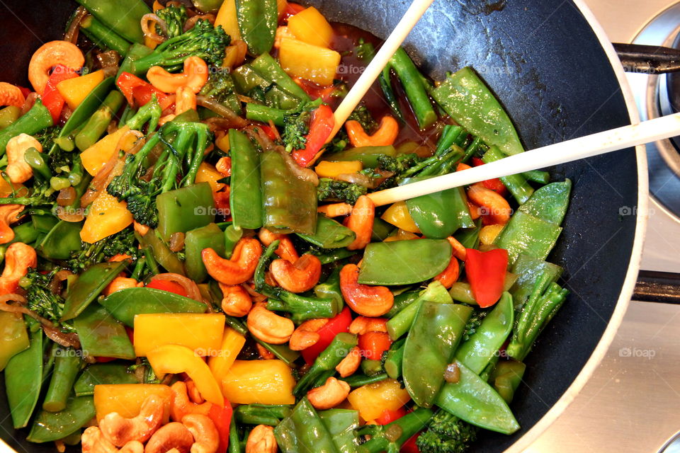 Cashew ginger stir fry