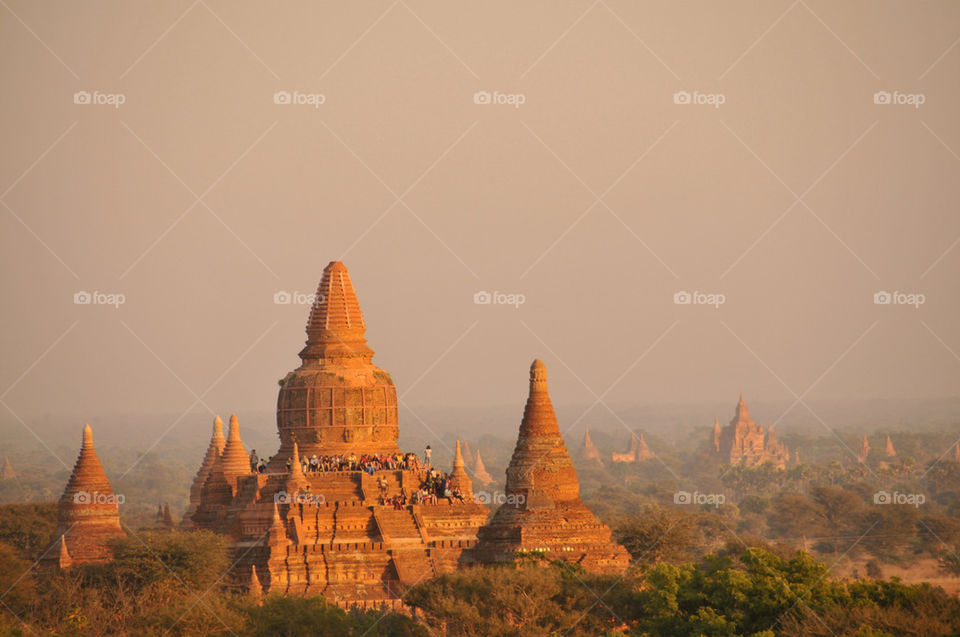 View of Bagan temple, Myanmar