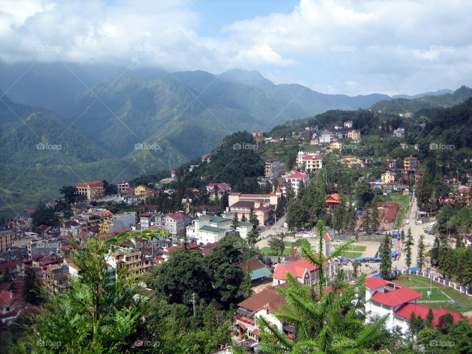 sky city mountain panorama by mengzishiliu