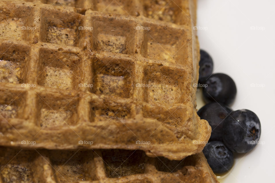 Delicious homemade healhty recipe waffles