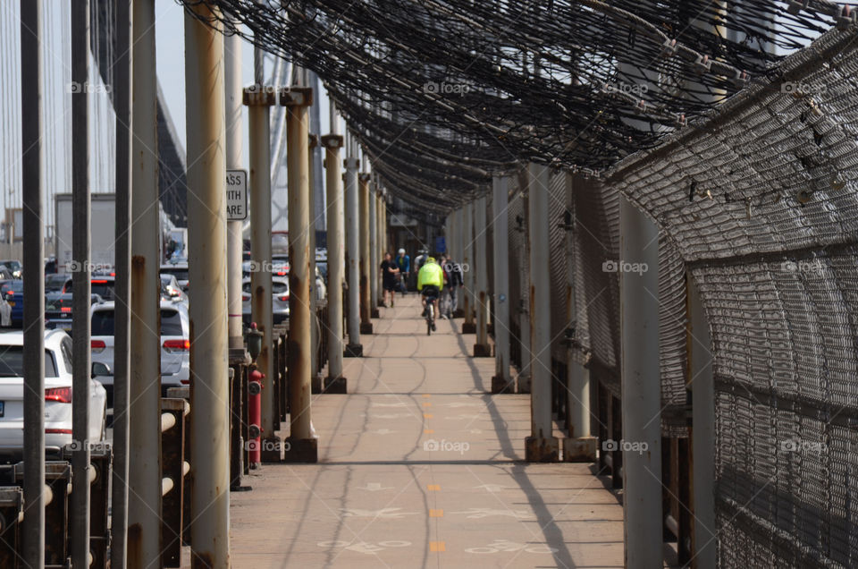 A day trip involves a journey across the historical world famous George Washington bridge.