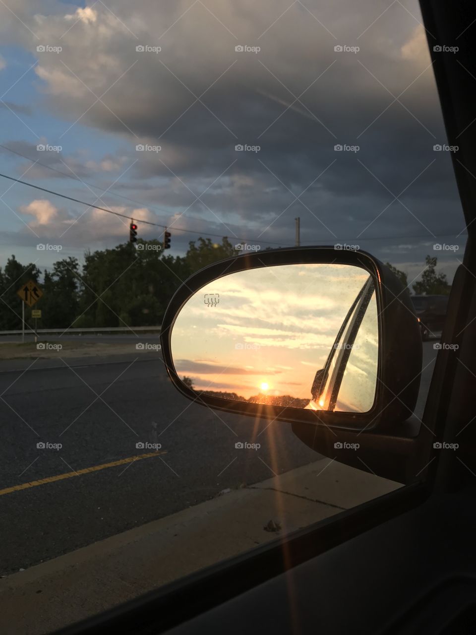 Sunset and reflections 