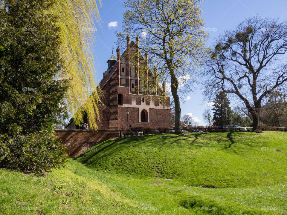 Surrounding the castle in Malbork