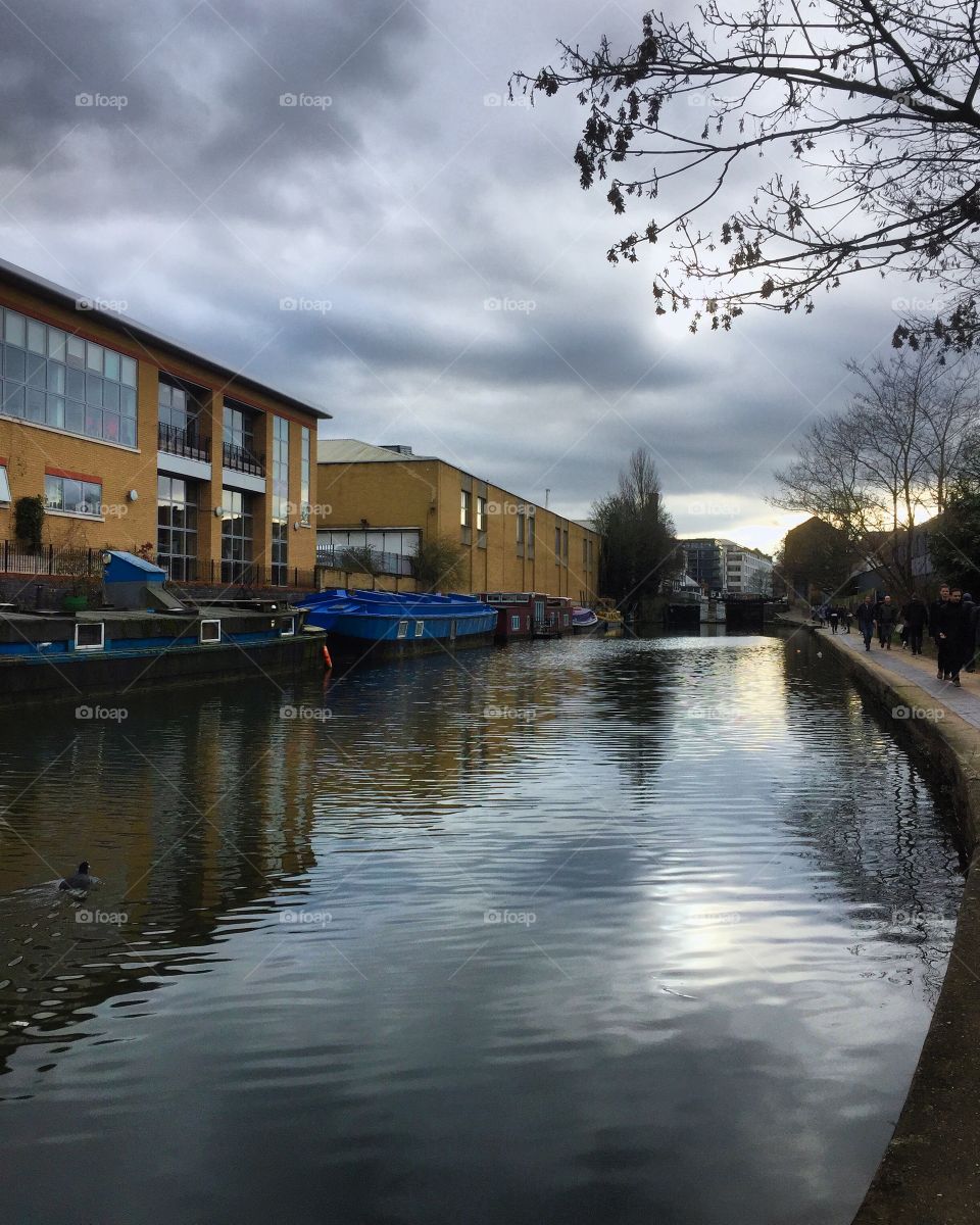 Water, Canal, River, Reflection, No Person