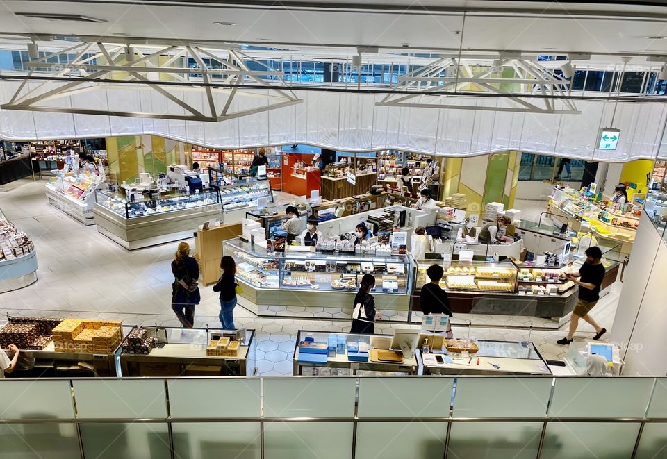 Food department in the newly opened fashion building